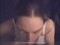Heather Brooke POV Cumshot Deepthroat Swallow gif