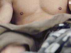 beefy solider drops his pants 01:45 2 gif