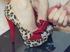 hot cumshot on the hottest heels ever gif