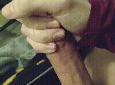 Shaved twink busts a huge load gif