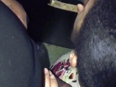 amateur gloryhole threesome gif