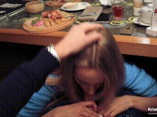 Blond public gif
