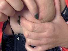 nippletease by blonde bigtits mature gif