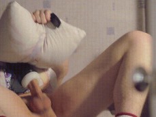 Fucking my favorite sex toy, Dakimakura Rem from Re: Zero - Yan Pink gif