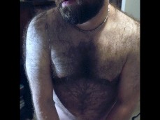 str8 bear Stiffmate fucks a silicone toy, looking into  01381 2 gif
