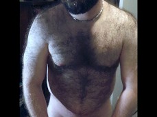str8 bear Stiffmate fucks a silicone toy, looking into  01411 3 gif