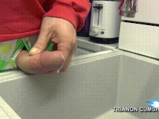 Kitchen sink cumshot 0428-1 5 gif