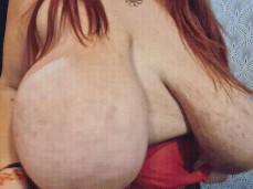 Jiggling my huge saggies for you!! gif