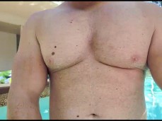 Beefy muscle god gives a close-up view of his big, sexy pecs 2339-1 gif