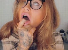 suck finger gif