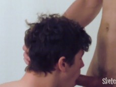 brunette sucks gif