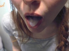 cum spitting gif