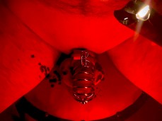 Hot wax on the penis gif