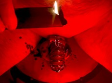 Hot wax on the penis gif