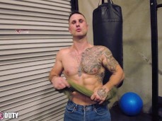 tattooed Blain O'connor aka Nick Haynes strips 0058 gif