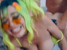 crazy eyes drool gif