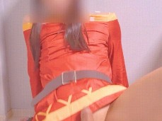 megumin trap cosplay gif